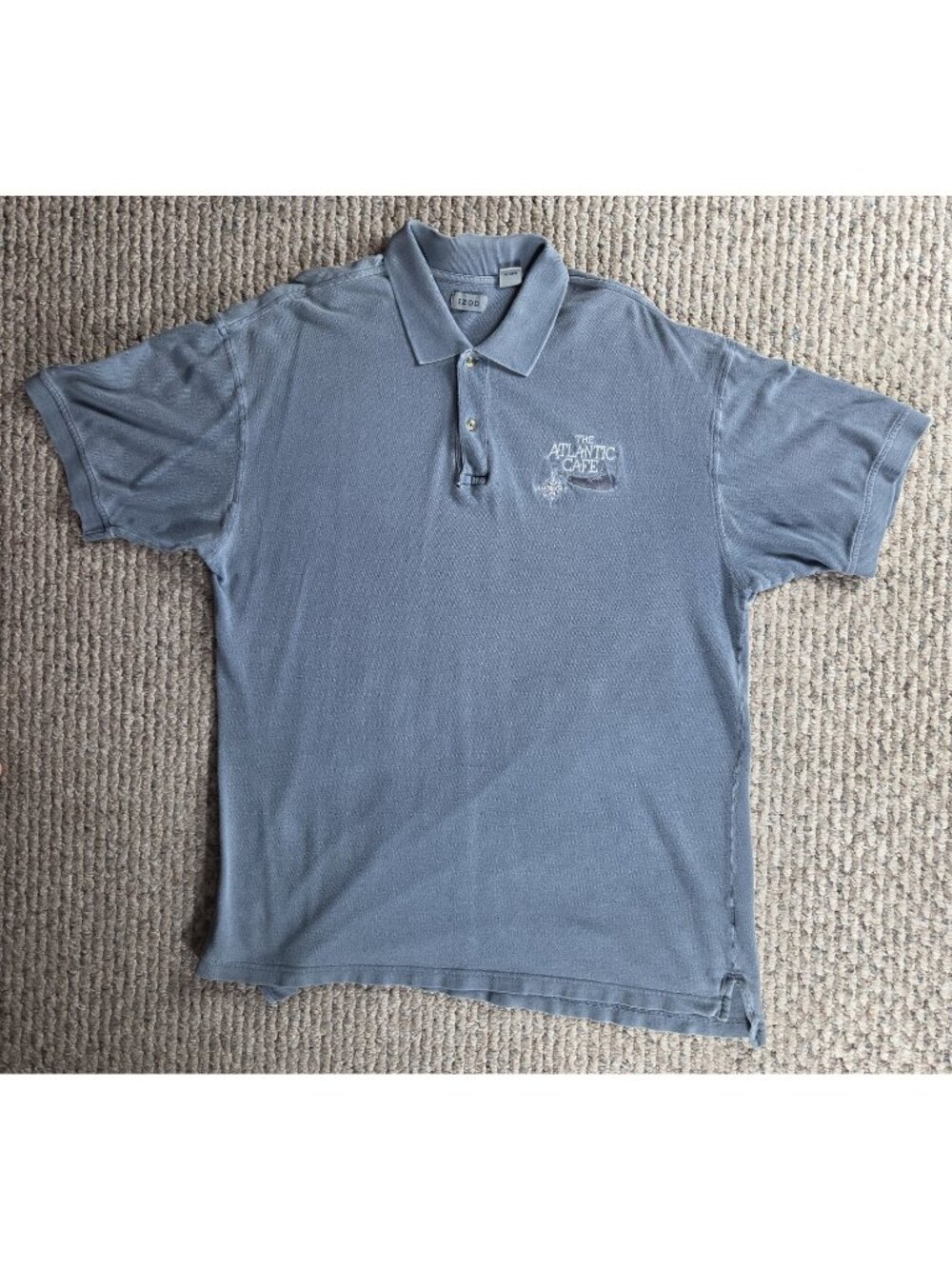 The Atlantic Cafe Nantucket Island Bartender Polo Vintage Y2K Nostalgia Size XL